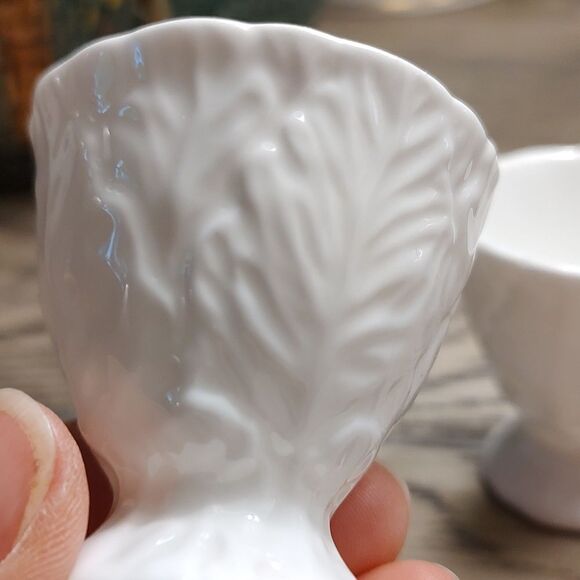 Coalport Countryware White Footed Egg Cup Set of 2 Vintage - Picture 8 of 9
